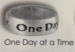 One Day At A Time Pewter Ring
